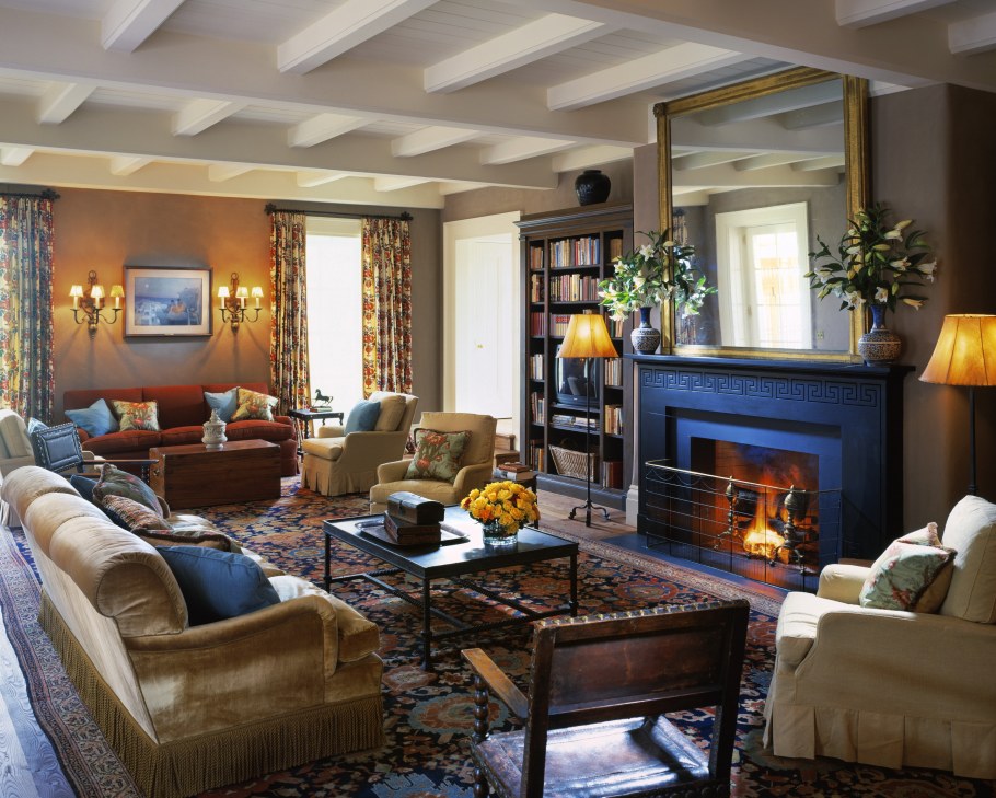 Камин в американском стиле