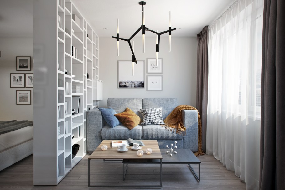 Квартира в скандинавском стиле 35 кв