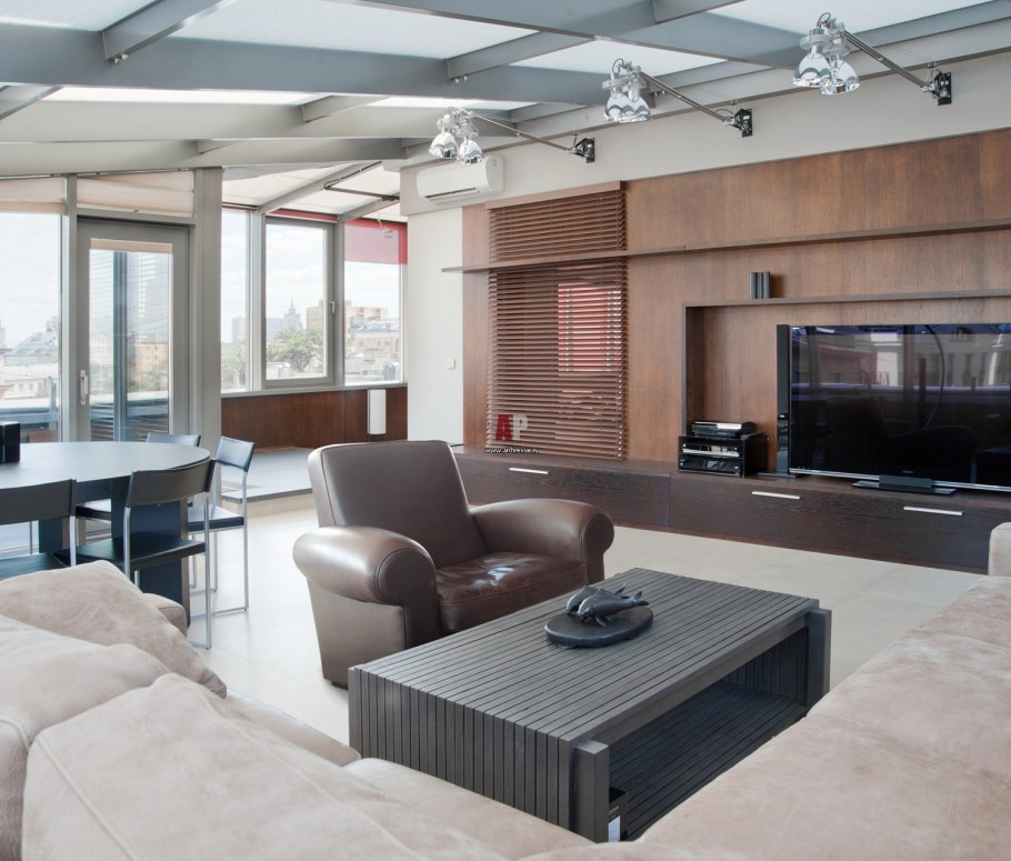 Спальня в пентхаусе