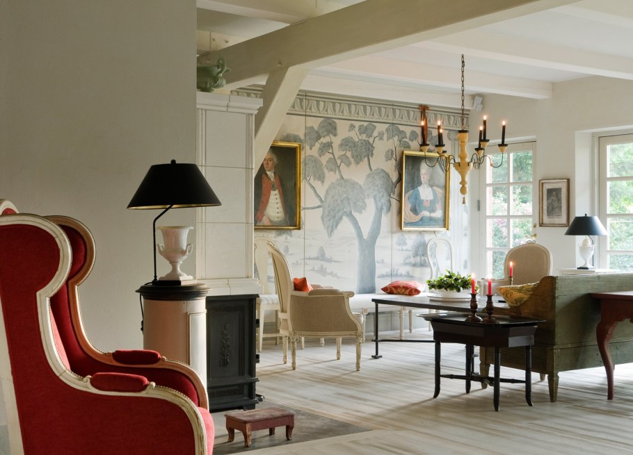 Густавианский шведский стиль в интерьере