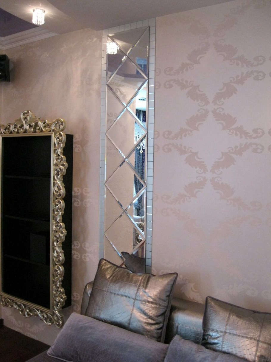 Зеркало с фацетом в интерьере