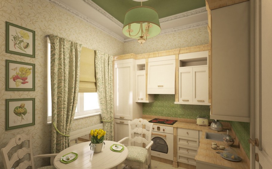 Кухня 10 кв метров в стиле Прованс