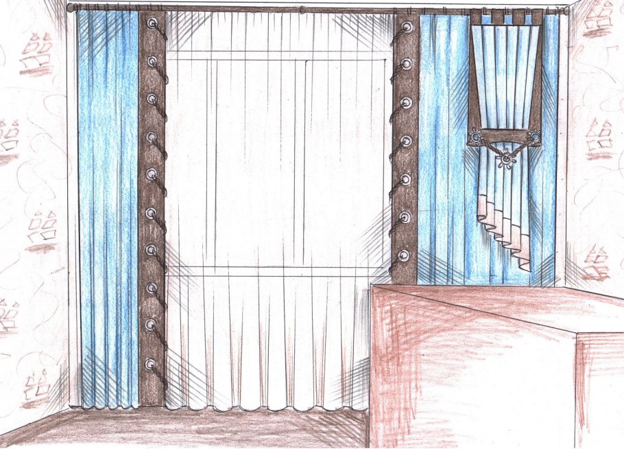 Набросок штор