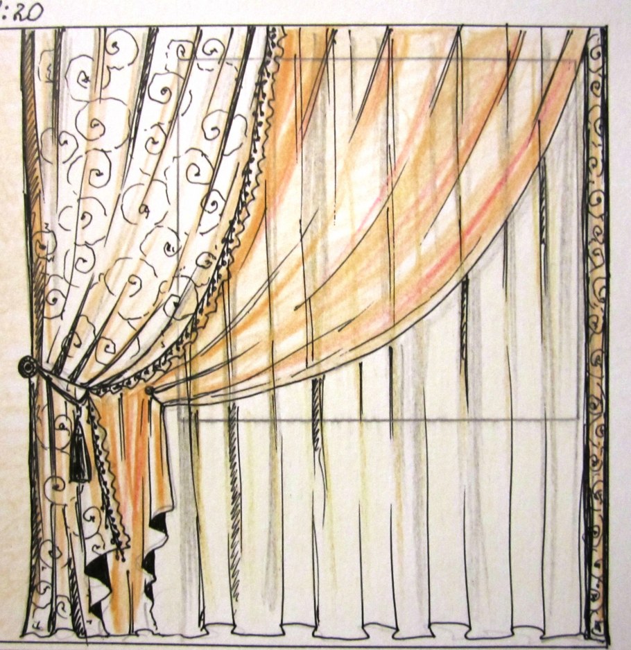 Эскизы штор