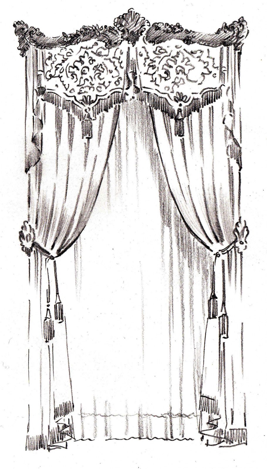 Эскизы для пошива штор