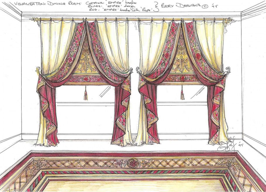 Эскизы штор