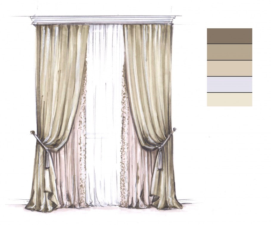 Скетч дизайн интерьера Ольга Сорокина
