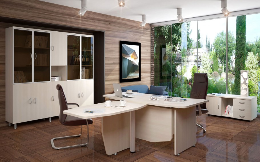 Кабинет руководителя Эталон дуб молочный