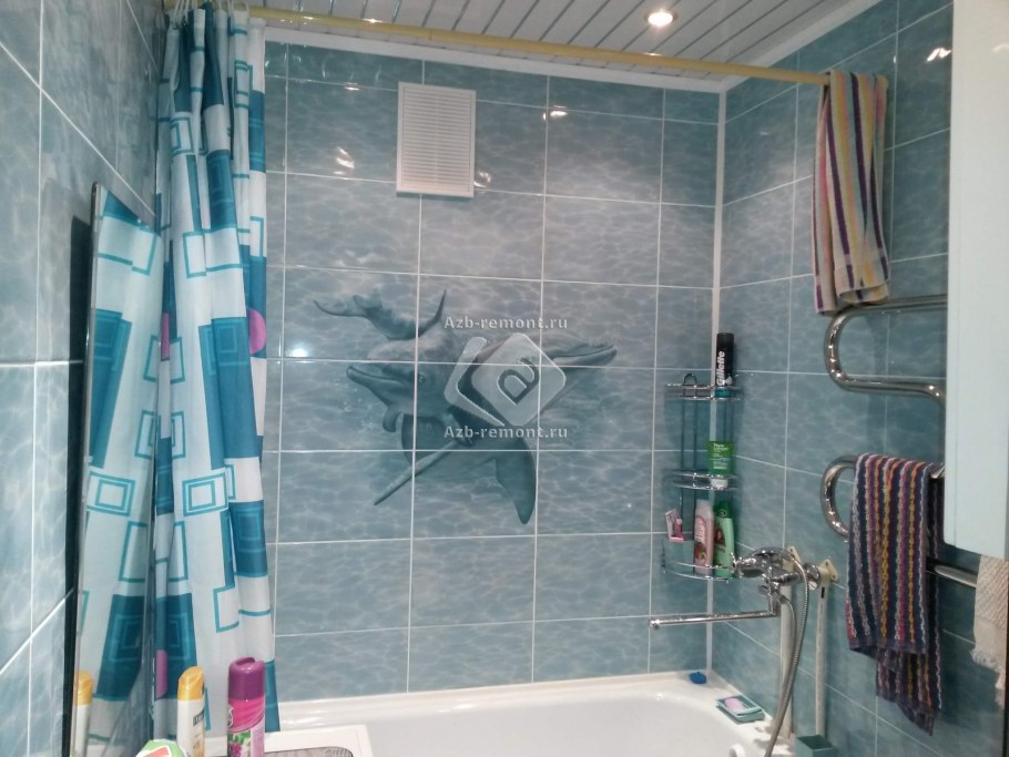 Снимки ремонта стандартных ванных комнат