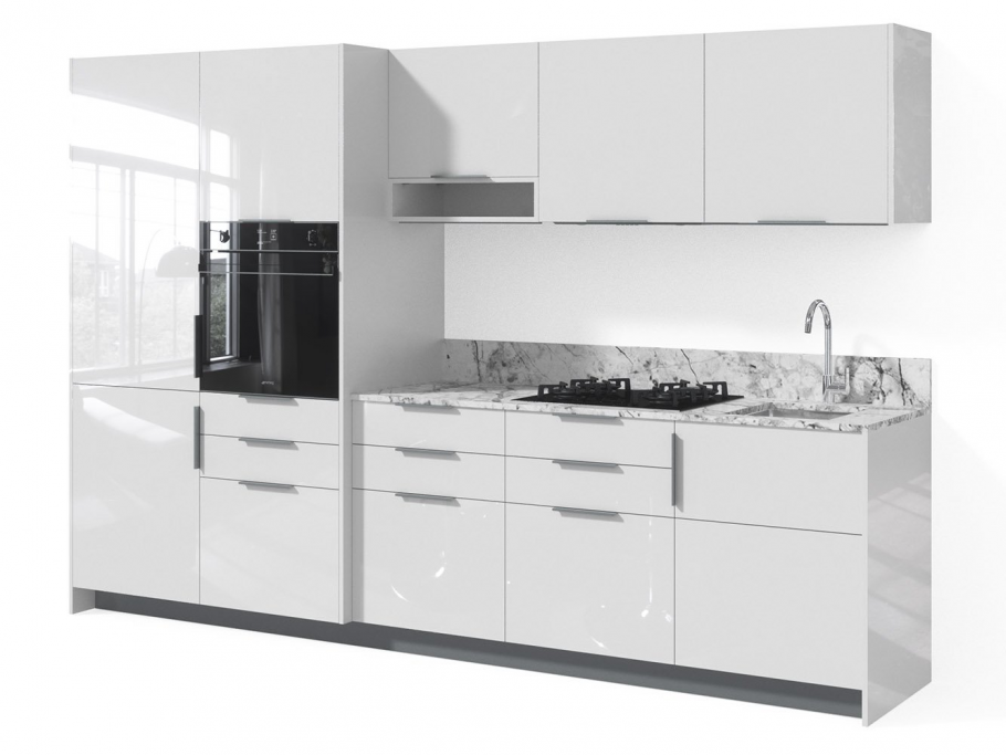 Кухня Акрилайн белая