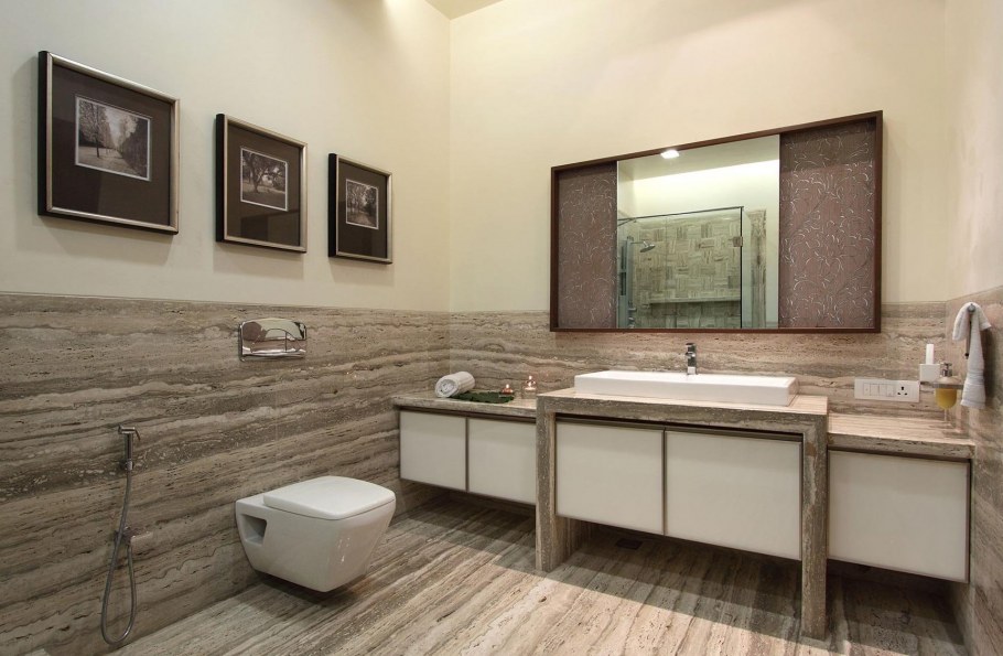 Отделка ванной комнаты ламинатом