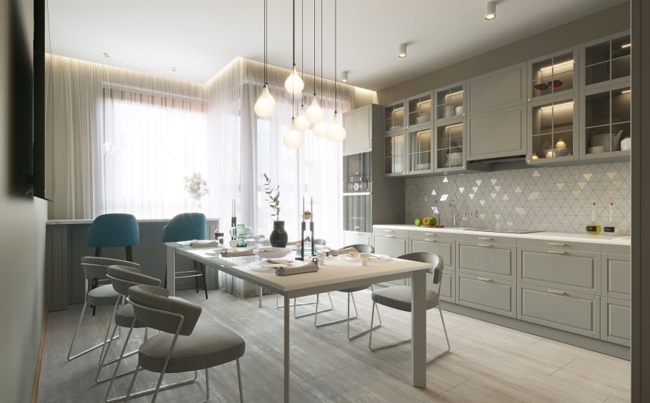 Кухня Fenix NTM Grigio