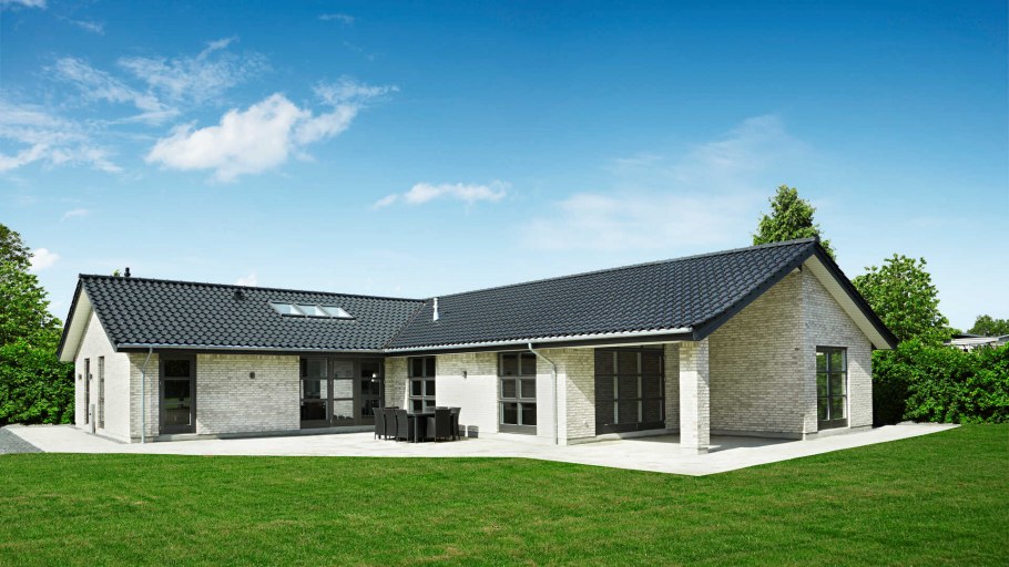 Одноэтажный коттедж в стиле лофт