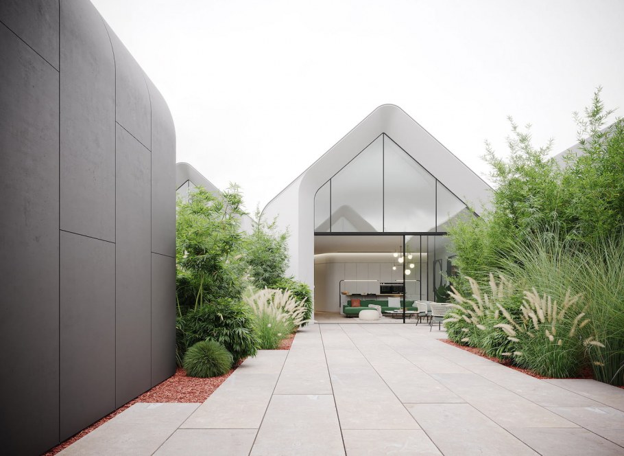 Проекты домов дачных хайтек-Маркет