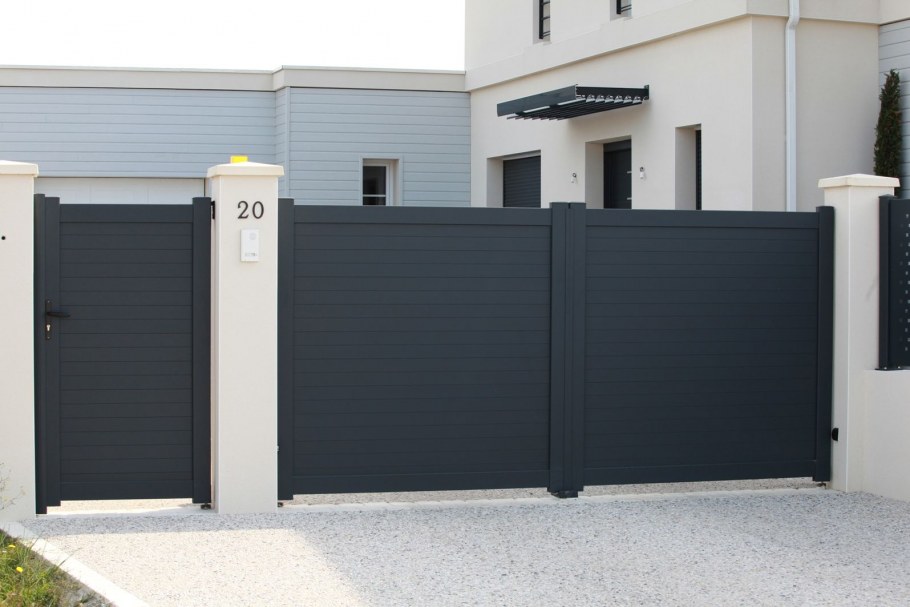 Распашные ворота хайтек