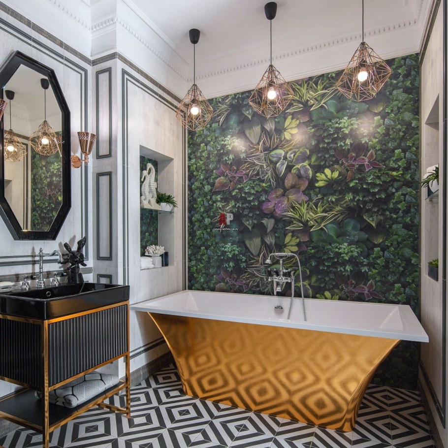 Серая ванная комната мансарда