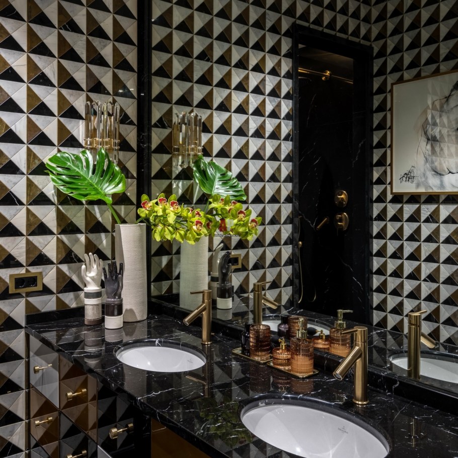 Санузел в стиле Фьюжн