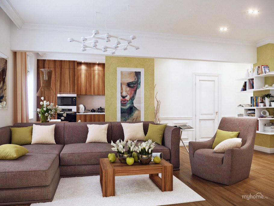 Диваны в интерьере гостиной