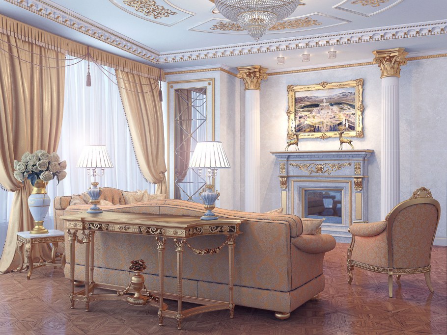Гостиная в стиле Ампир