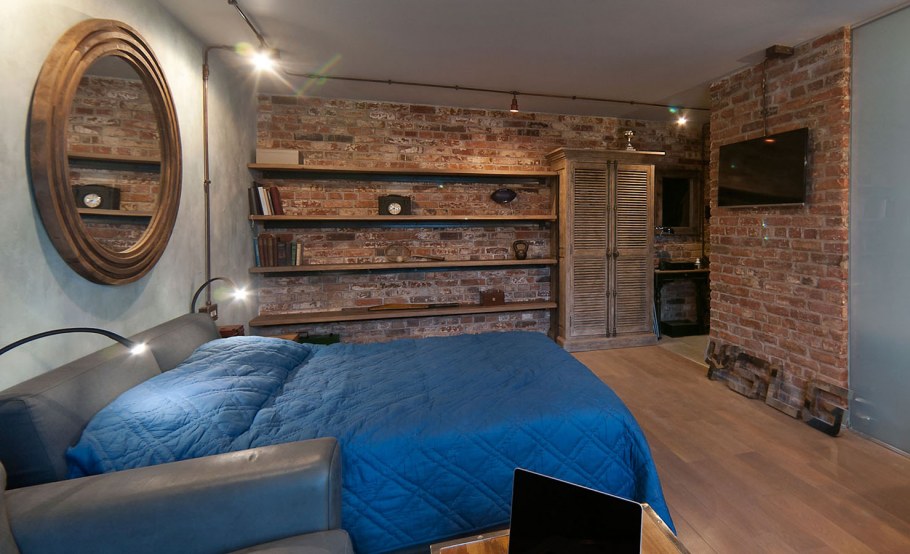 Спальня лофт 16 кв м