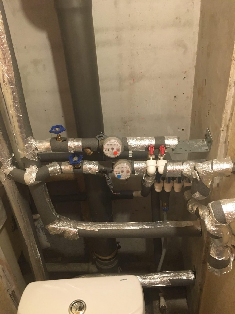 Полипропиленовые трубы в интерьере