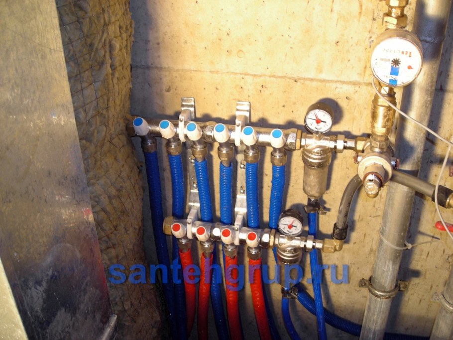 Разводка труб на кухне