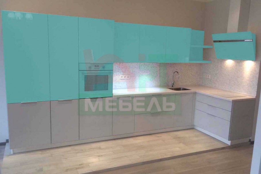 Кухня цвет лазурит