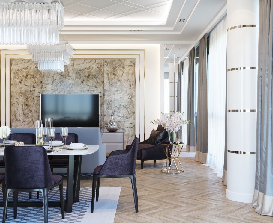 Декоративная штукатурка в интерьере