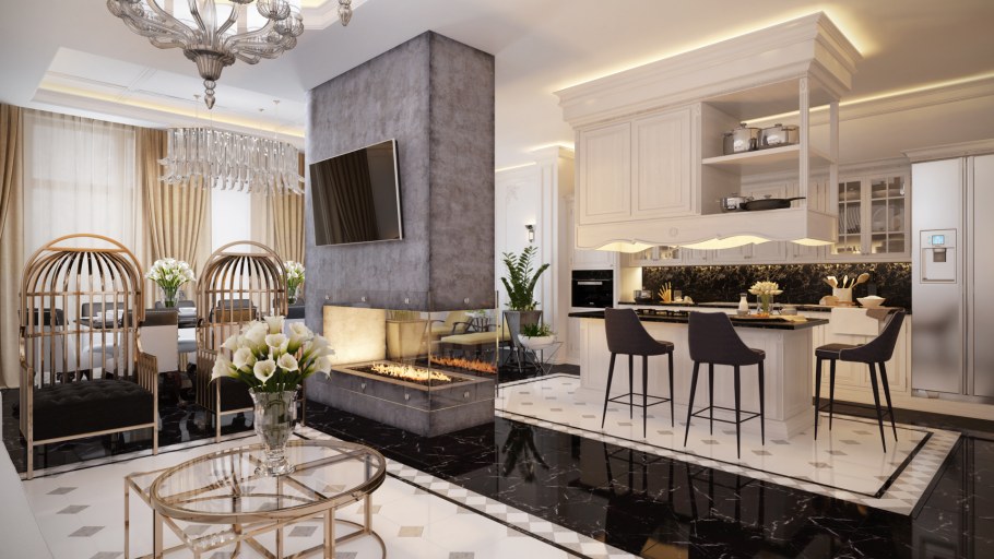 Оформление магазина декоративной штукатурки