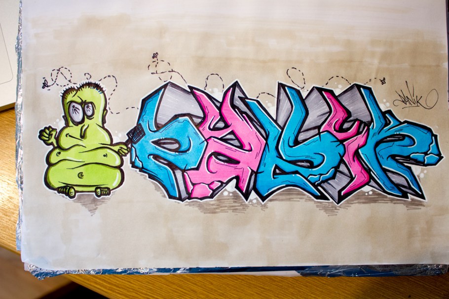 Крутые скетчи граффити