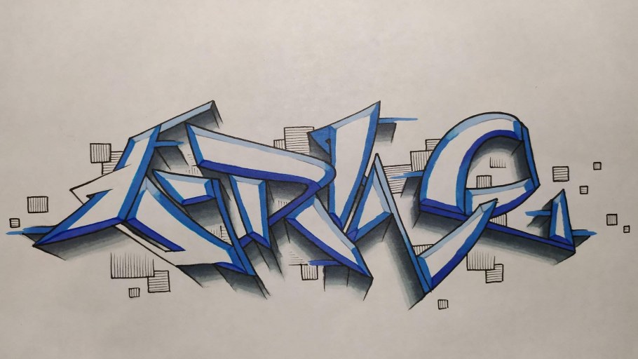 Нарисовать граффити