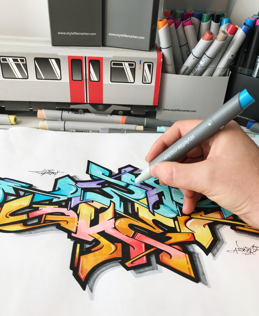 Крутые скетчи маркерами