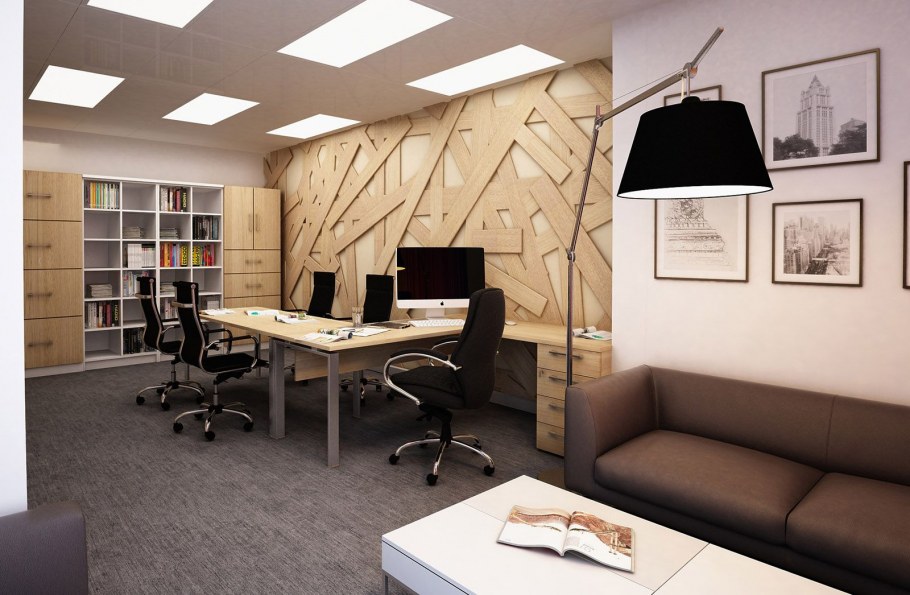 Офис для руководителя в производственном помещении