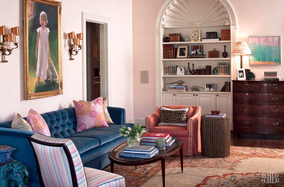 Коралловый цвет в интерьере