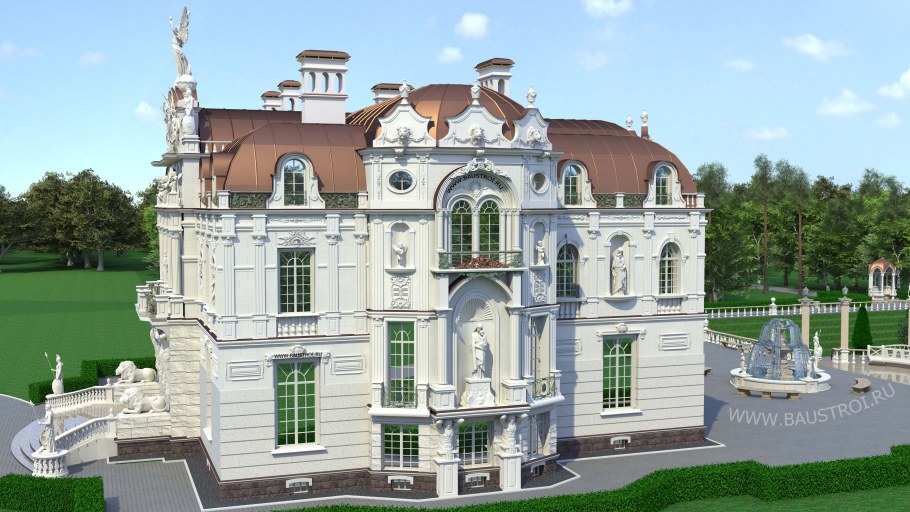 Коттедж в стиле Барокко