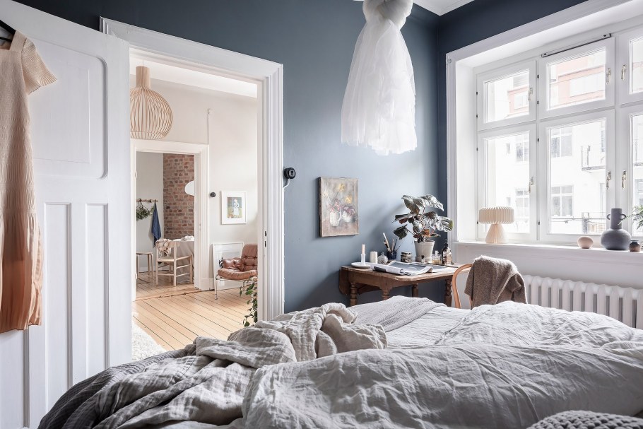 Спальня в скандинавском стиле бежевая