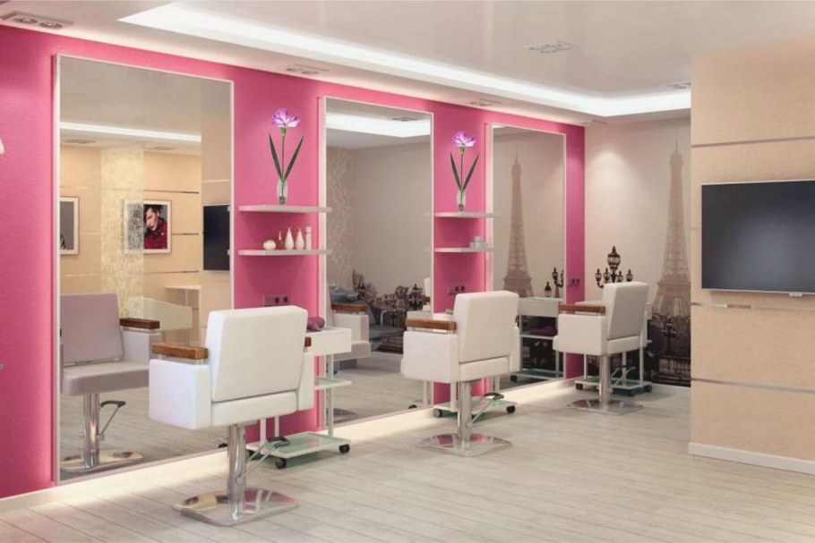 Интерьер парикмахерской эконом