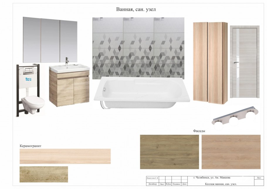 Moodboard интерьер ванной