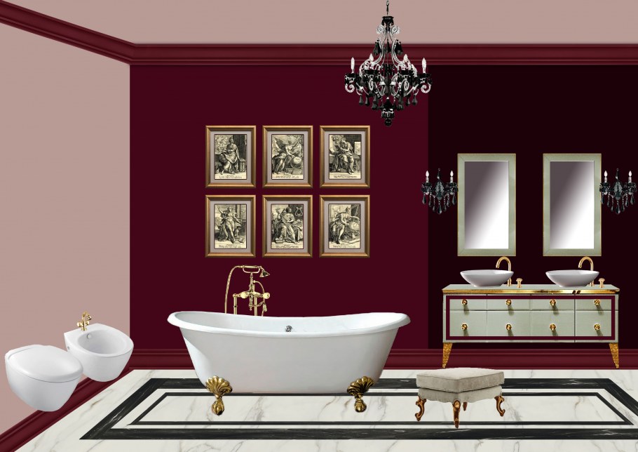 Подборка для интерьера коллаж ванной