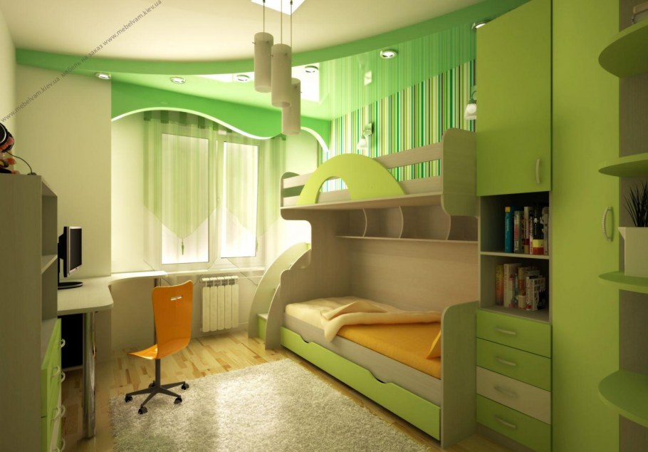 Детские комнаты для двоих детей