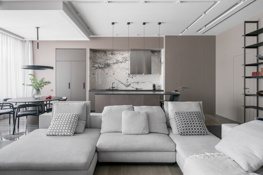 Кухня с гостинной 30кв м интерьер