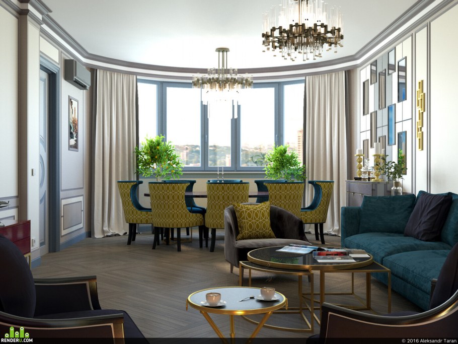 Красивая визуализация интерьера