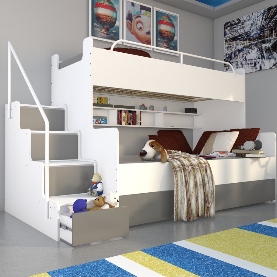 Двухуровневая кровать для детей