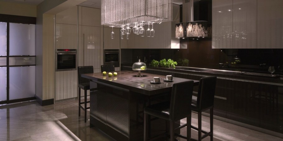 Кухня Юнона блек ред Вайт