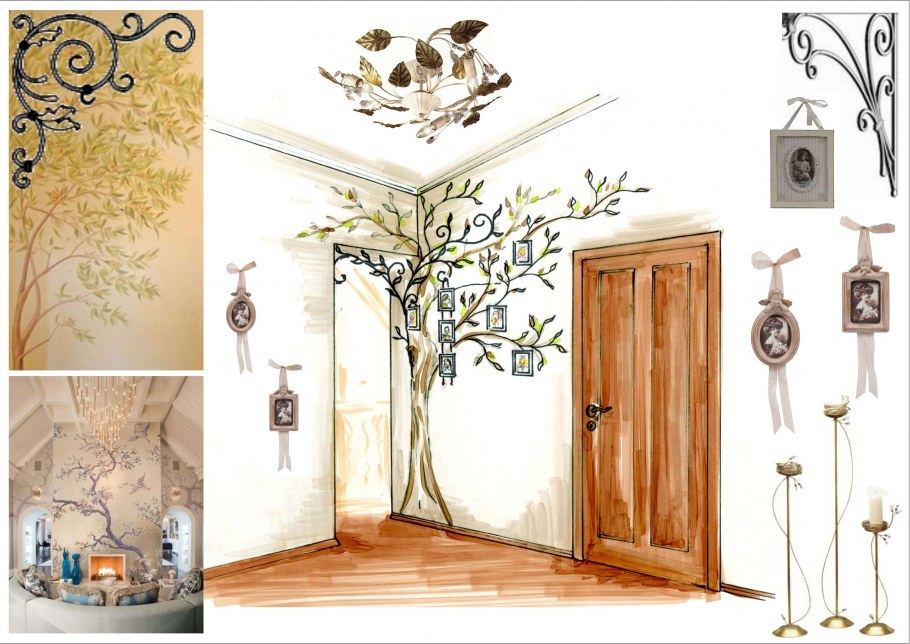 Роспись стен в стиле Прованс