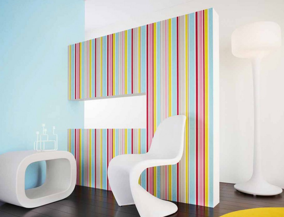 Вертикальная полоска в интерьере