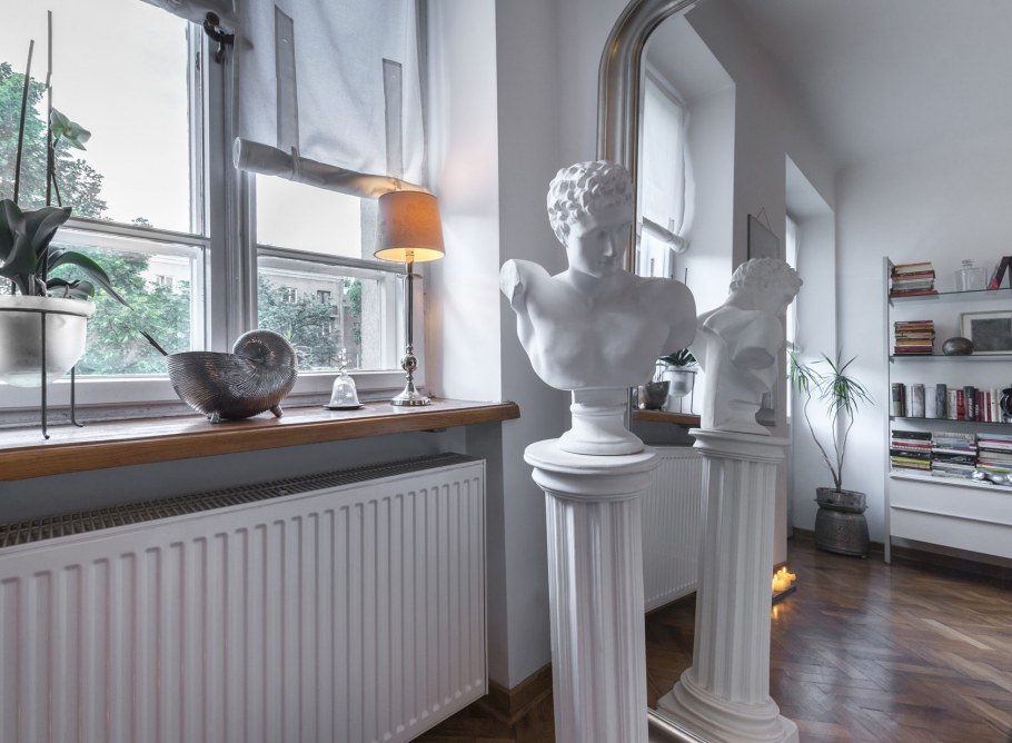 Гипсовые бюсты в интерьере