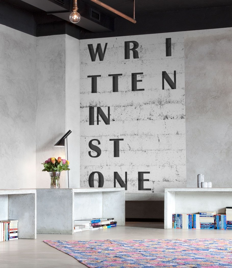 Лофт надписи на стене