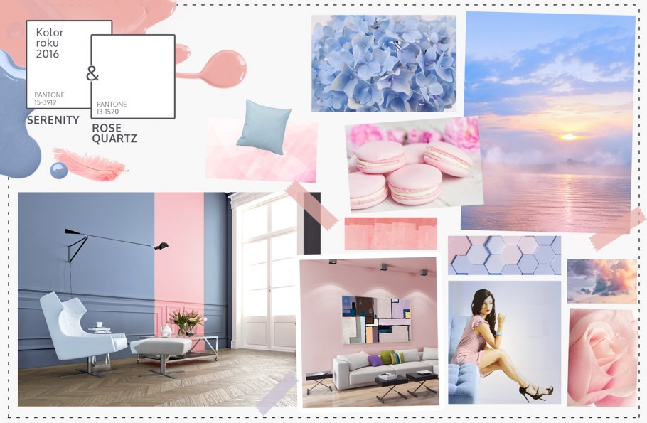 Пудровый цвет в интерьере