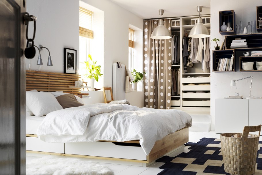 Сканди спальня икеа
